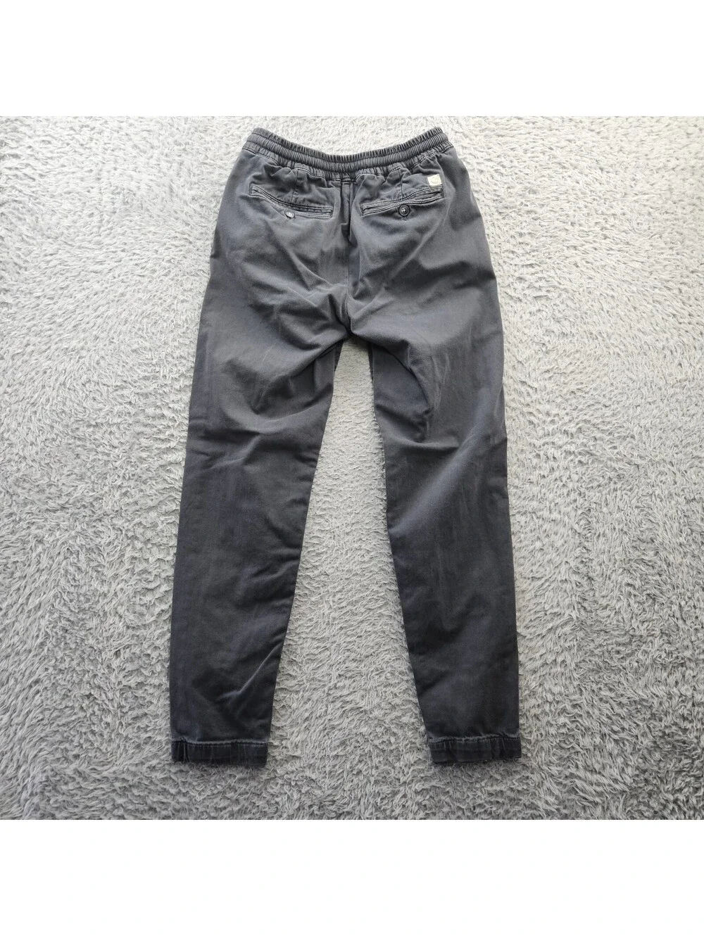Marine Layer Drawstring Chino Pants Men Medium Gray Cotton Tencel Soft